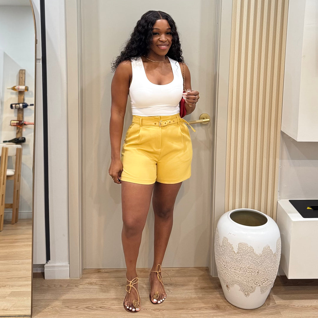 Saint tropez belted shorts