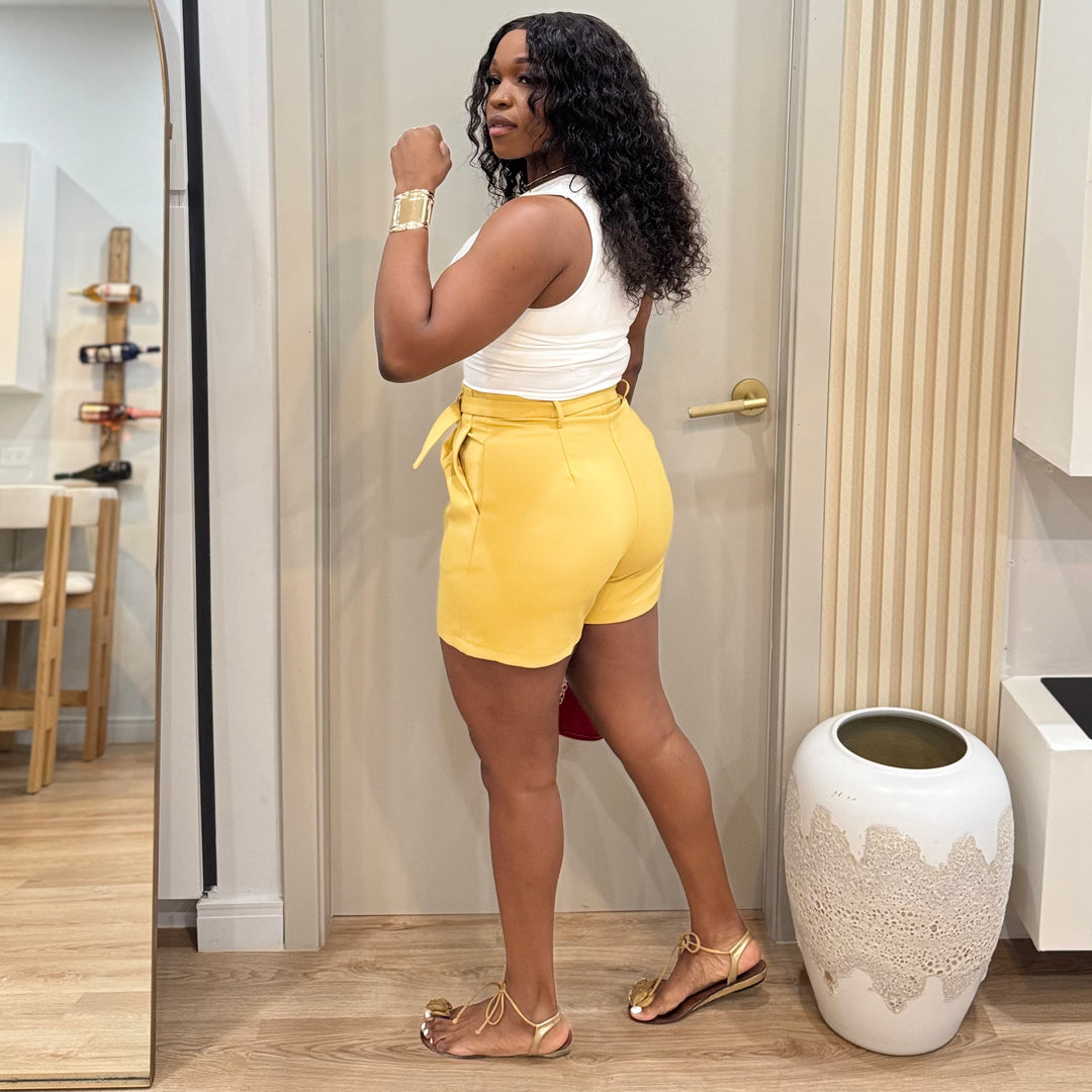 Saint tropez belted shorts