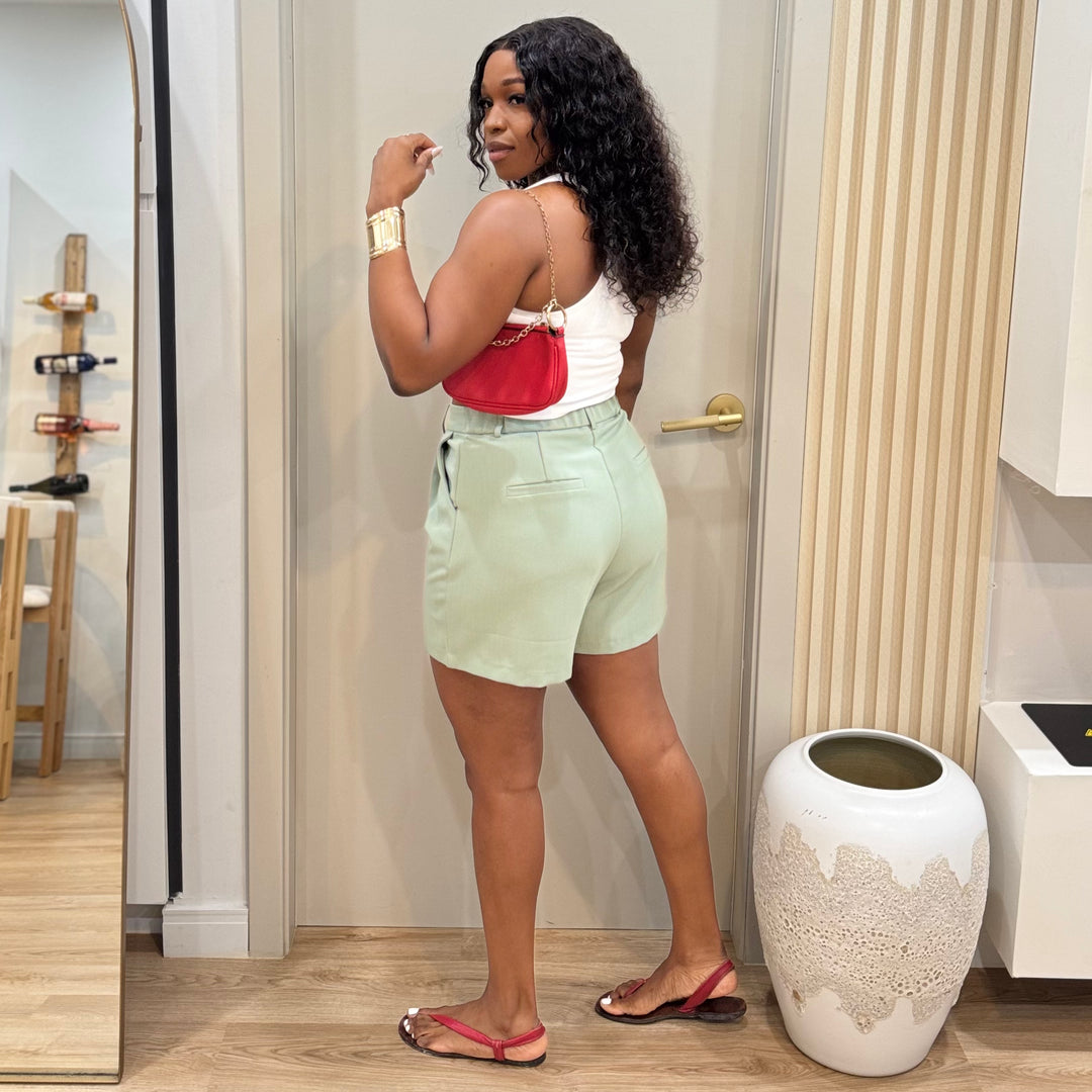 Cote' pleated shorts