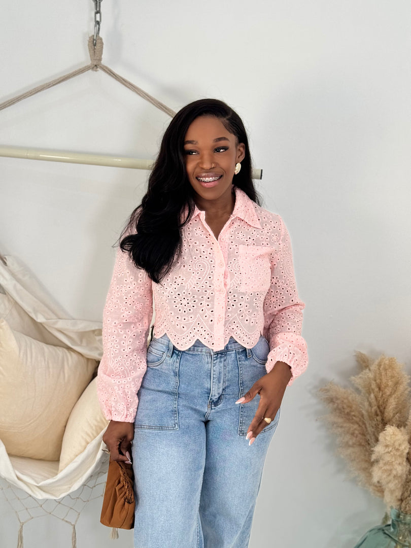 Pure Bloom eyelet top