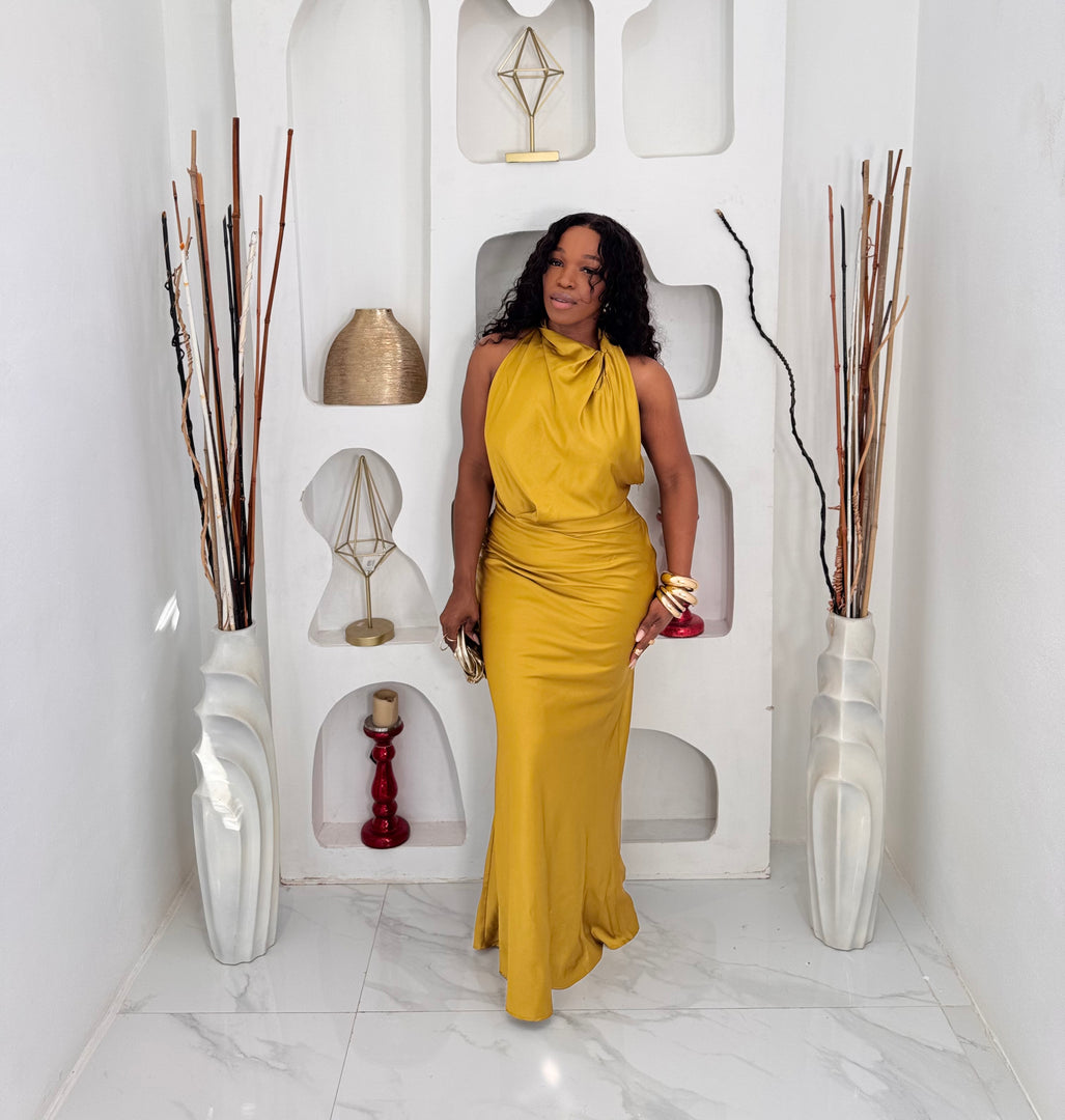 Aveille cowl front maxi dress