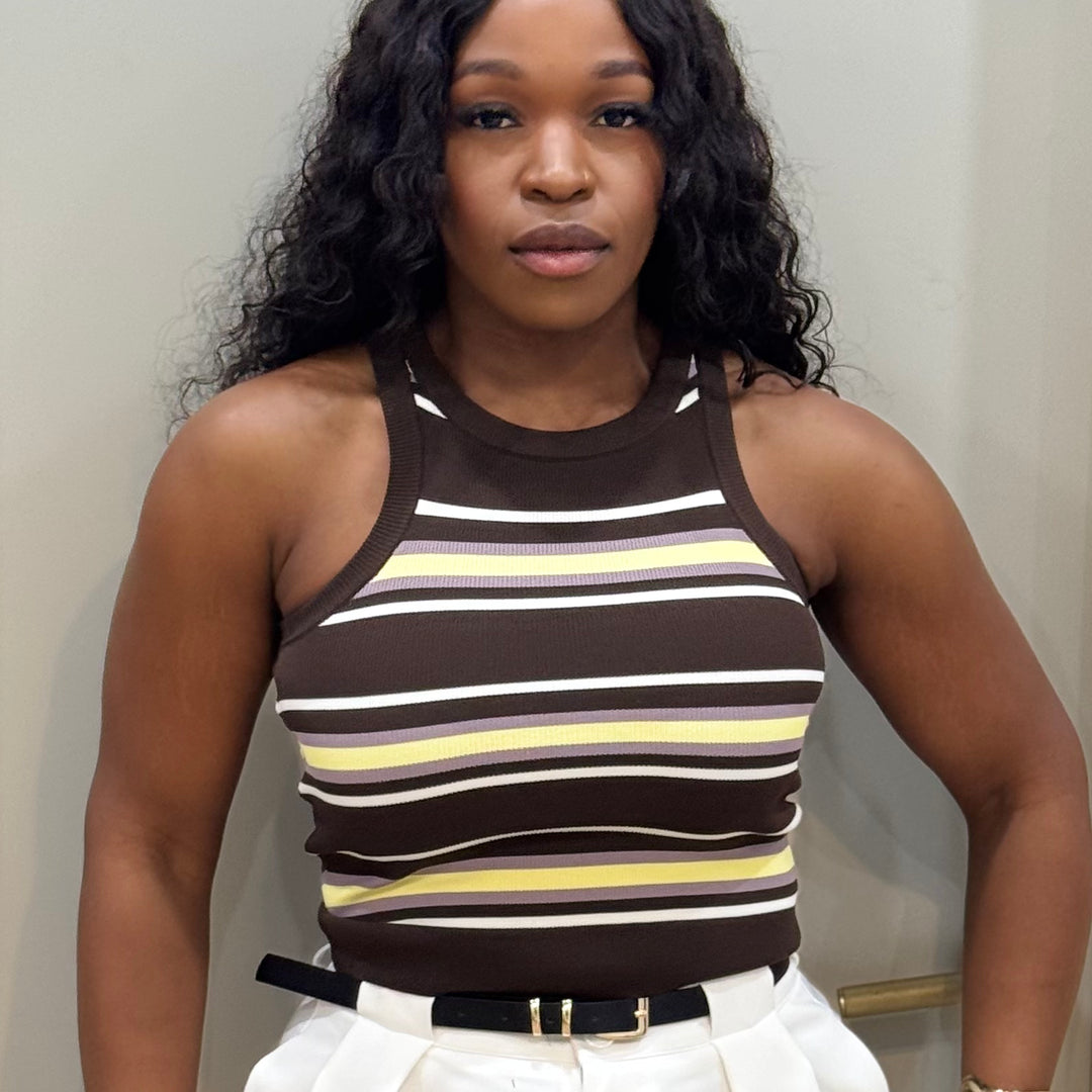 Warm days stripe top