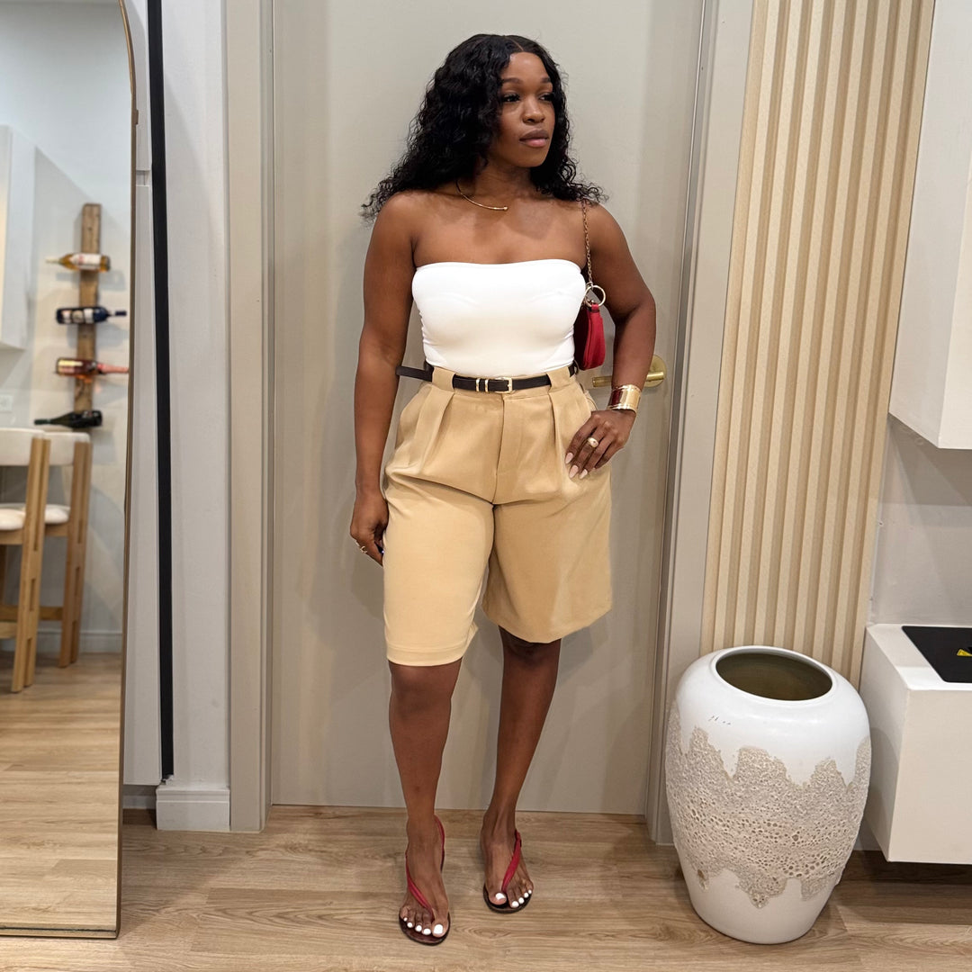 The Hampton belted shorts