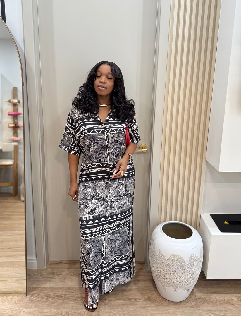 Zivah printed midi dress