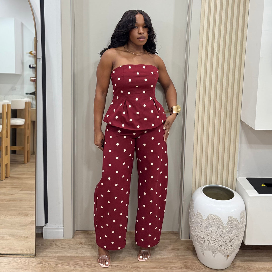 CHILLI POLKA DOT CO ORD SET