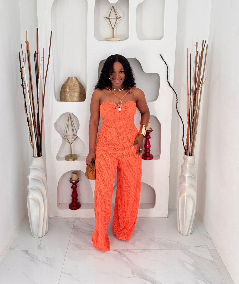 District 5 crinkle jumpsuit