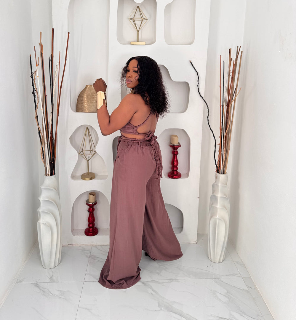 Calyx braided pants set