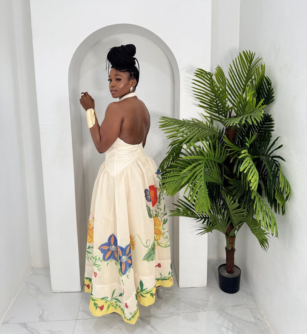Sole' hour alter a line floral dress