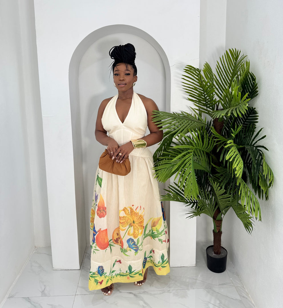 Sole' hour alter a line floral dress