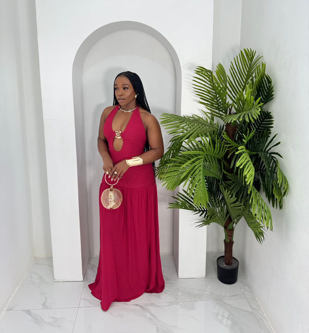 Oasis Femme O ring maxi alter  dress