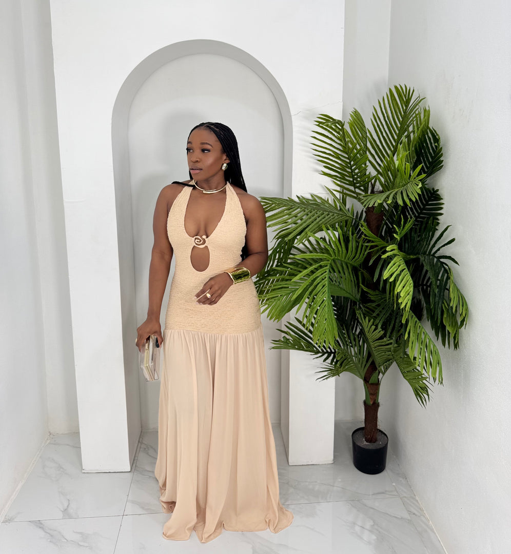 Oasis Femme O ring maxi alter  dress