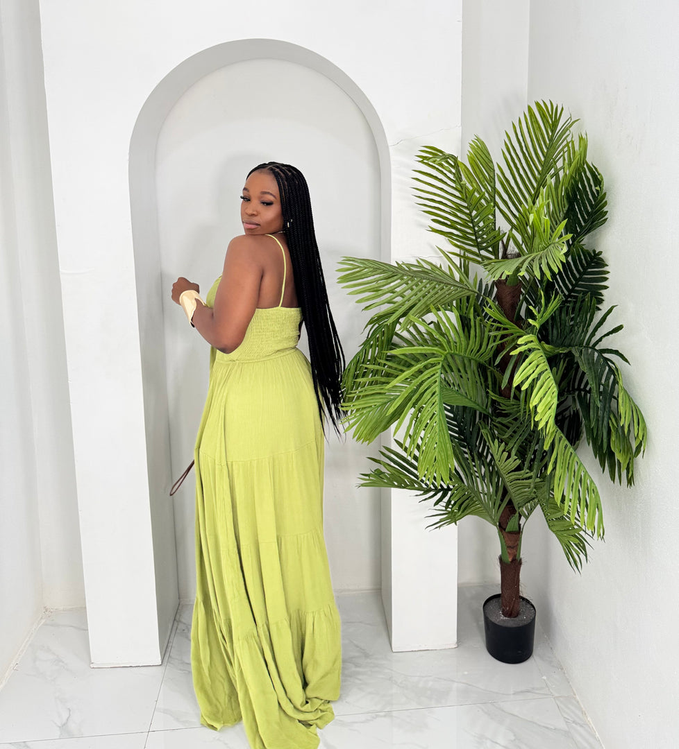 Twilight drape maxi dress