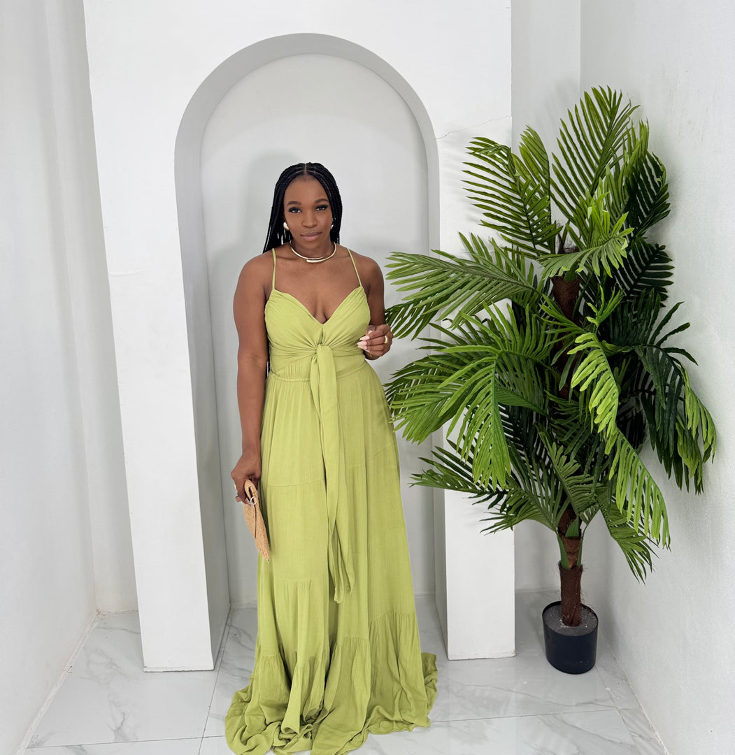 Twilight drape maxi dress