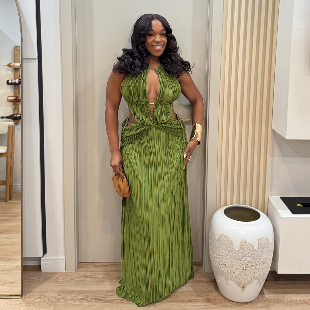 Bahama Breeze cut out maxi dress