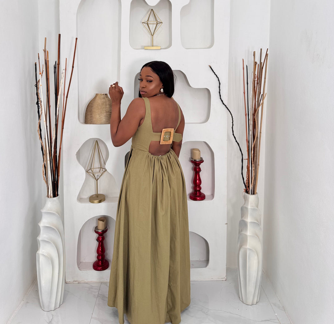 Matcha ease maxi dress