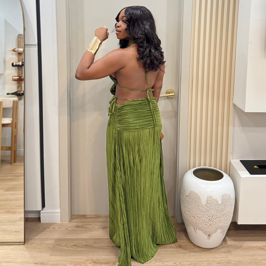 Bahama Breeze cut out maxi dress