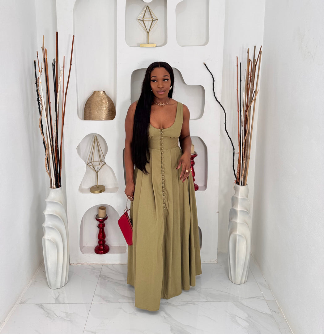Matcha ease maxi dress