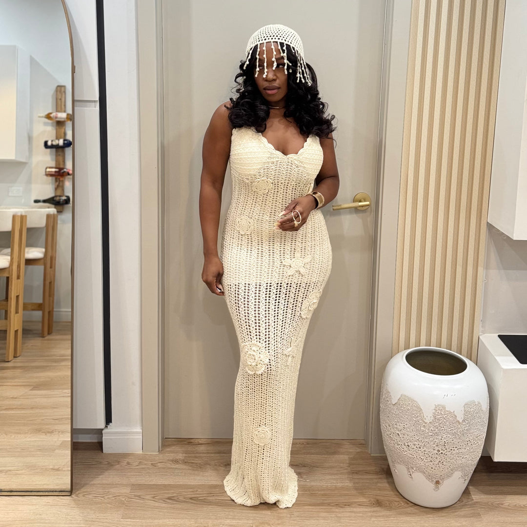 Porto Bella Crochet maxi dress