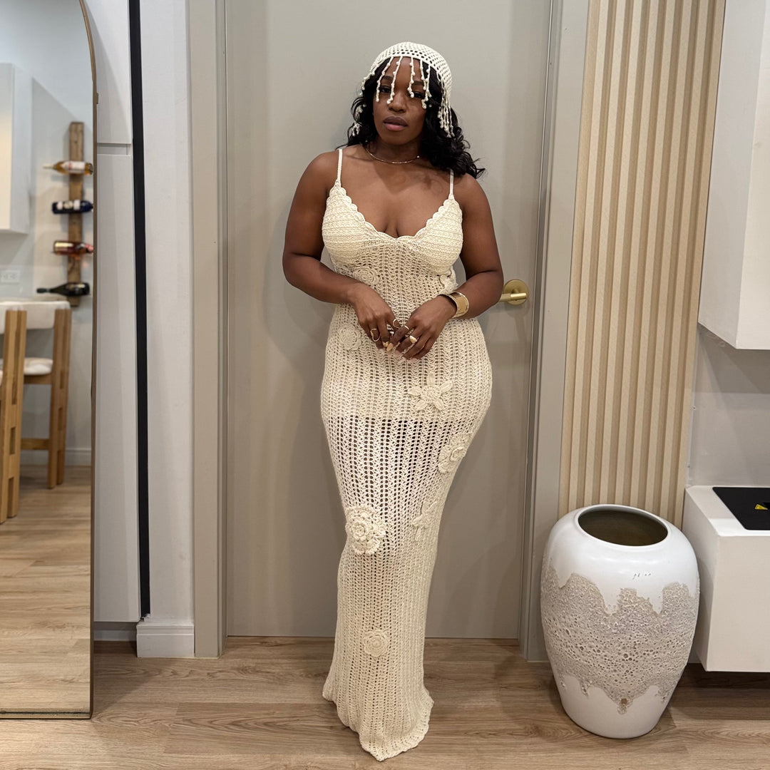 Porto Bella Crochet maxi dress