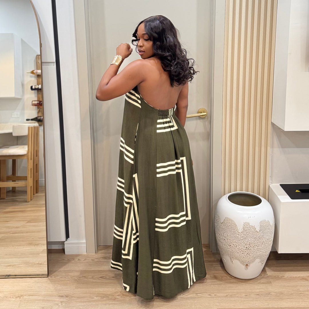 Palm paradise maxi dress
