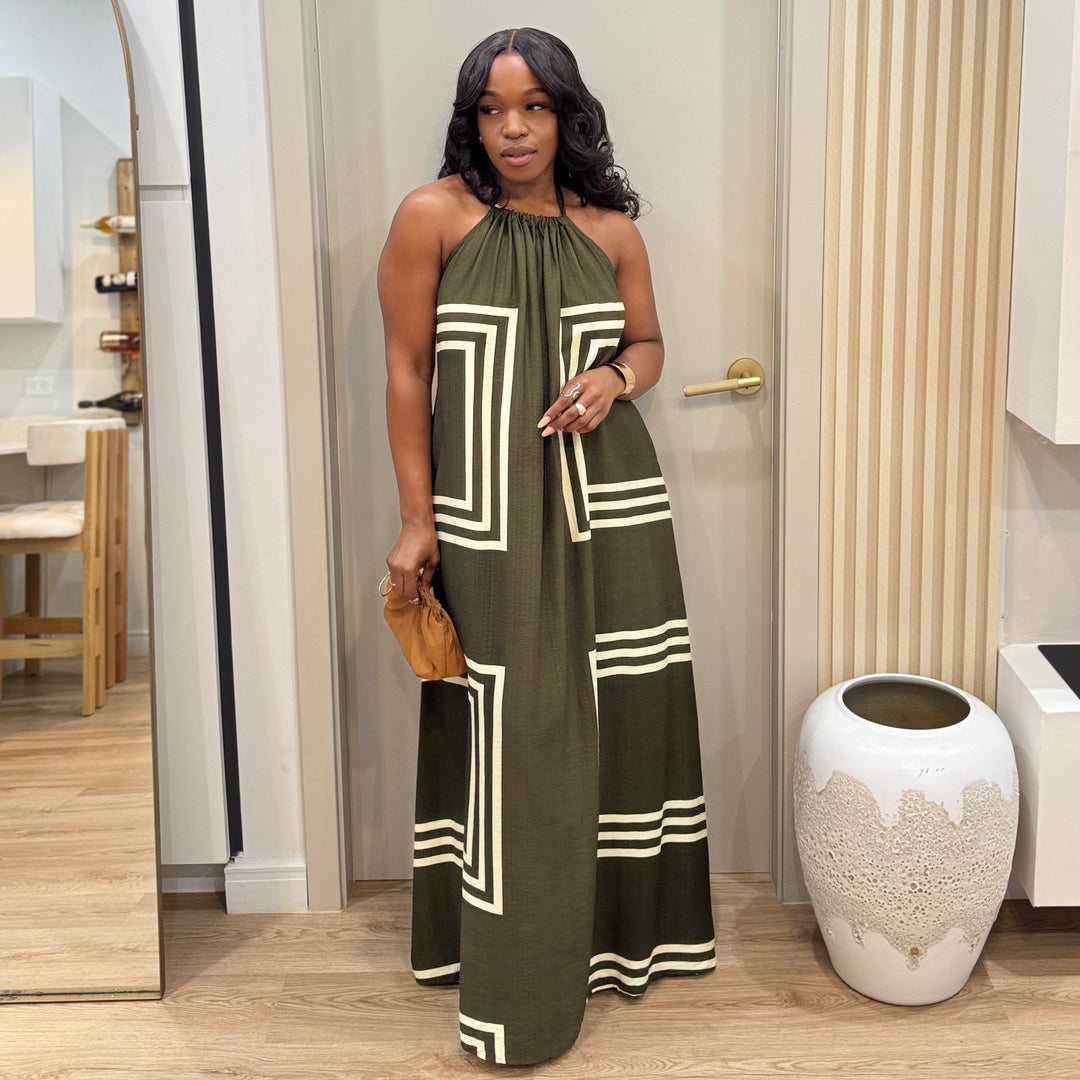 Palm paradise maxi dress