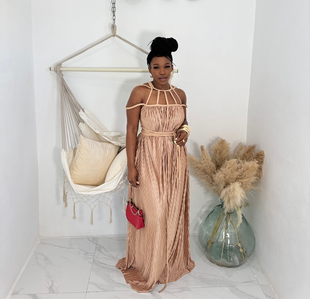 Boho Bond rope Maxi Dress
