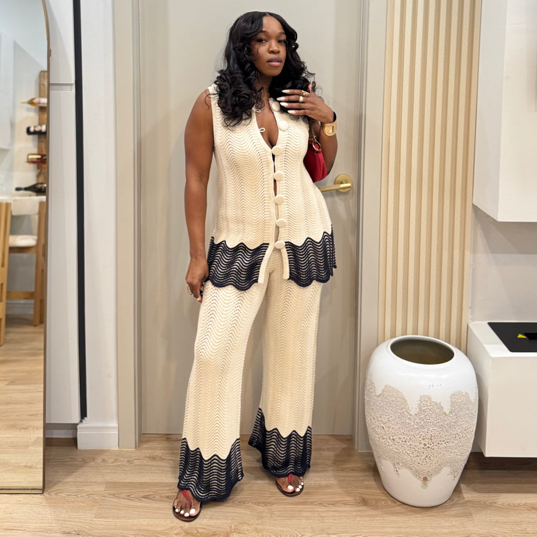 Portofino knit pants set