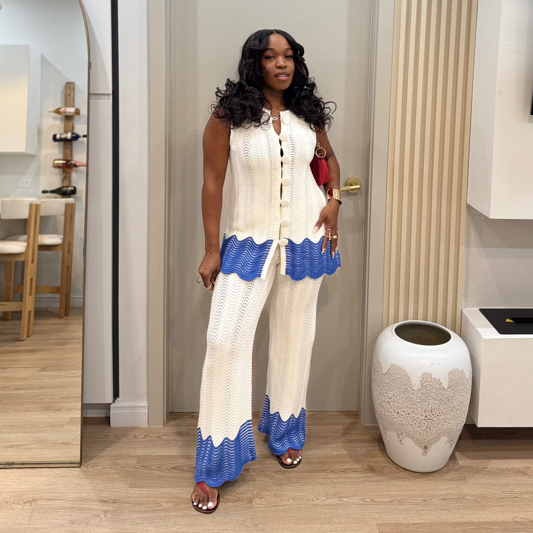 Portofino knit pants set