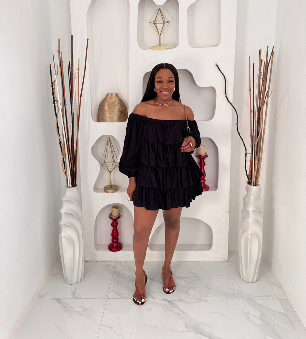 Bella tier ruffle dress