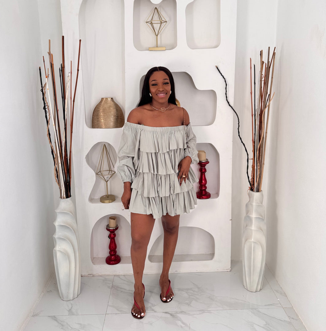Bella tier ruffle dress