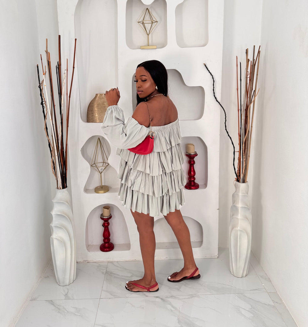 Bella tier ruffle dress