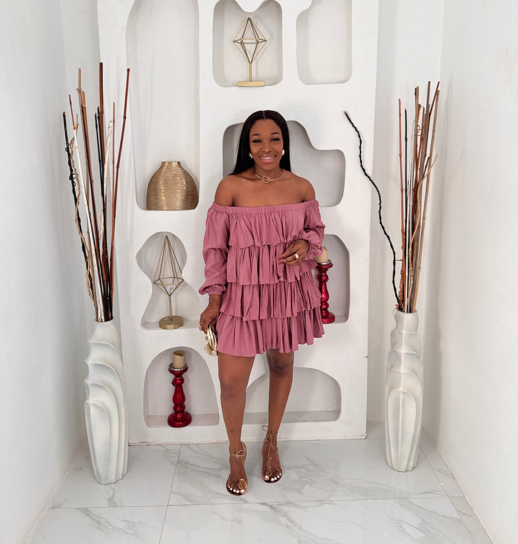 Bella tier ruffle dress