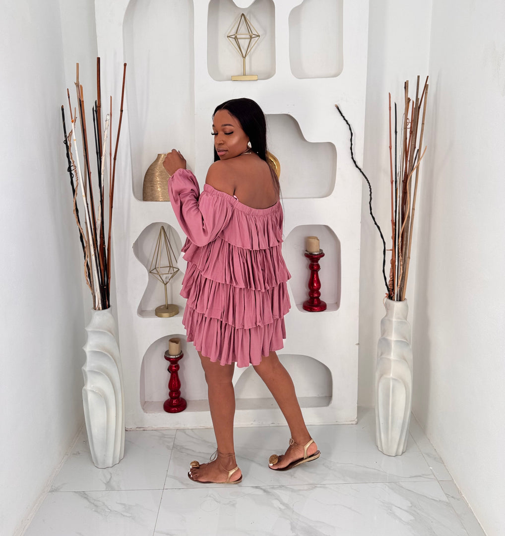 Bella tier ruffle dress