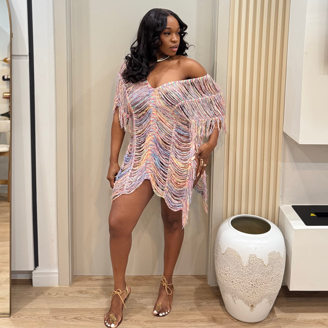 Candy crush coverup dress
