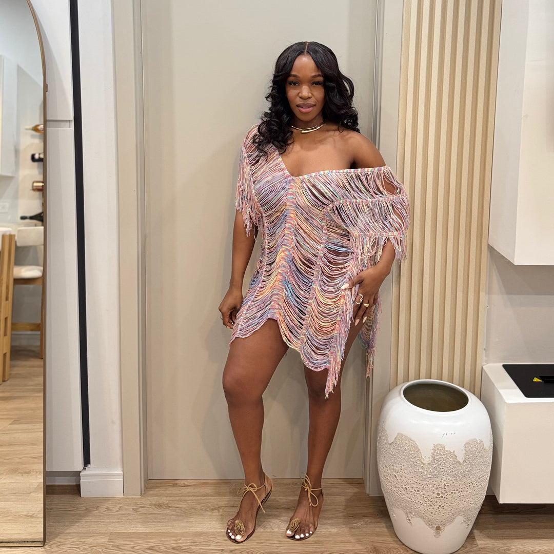 Candy crush coverup dress
