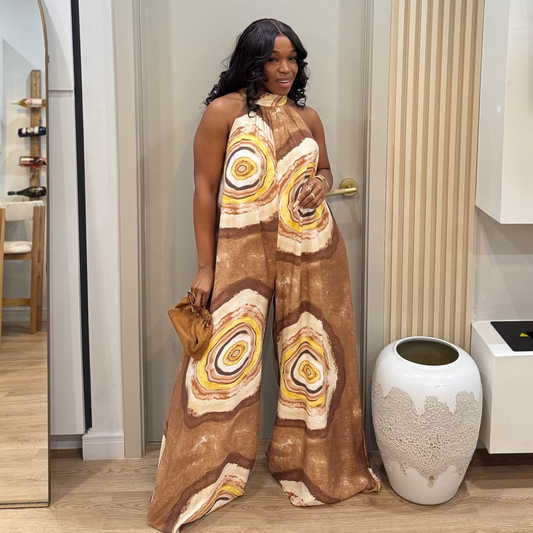 Avenza printed jumpsuit