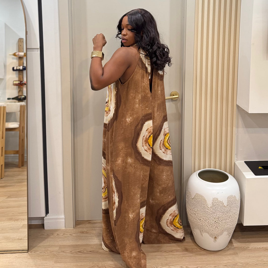 Avenza printed jumpsuit