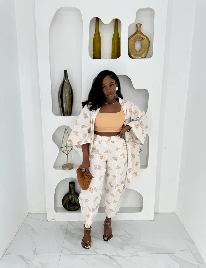 Rich Aunty kaftan pants set