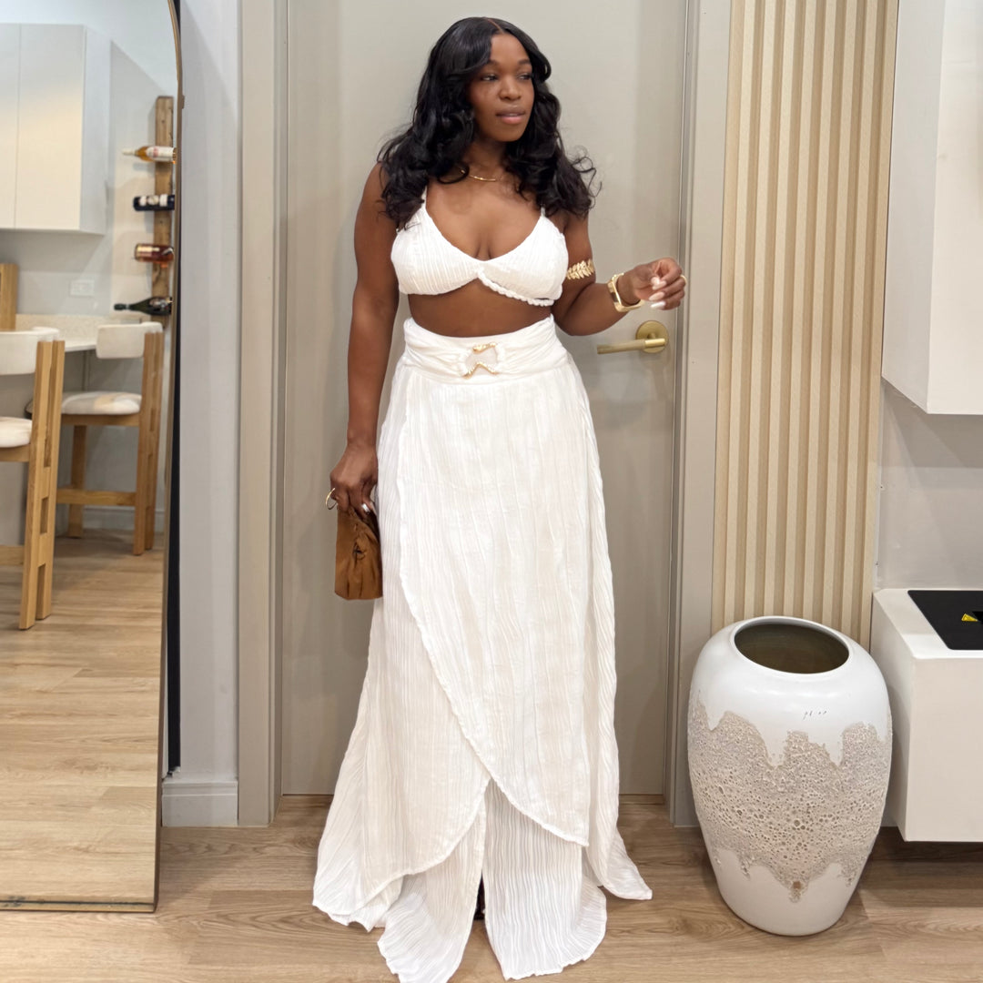 Summer shores maxi skirt set
