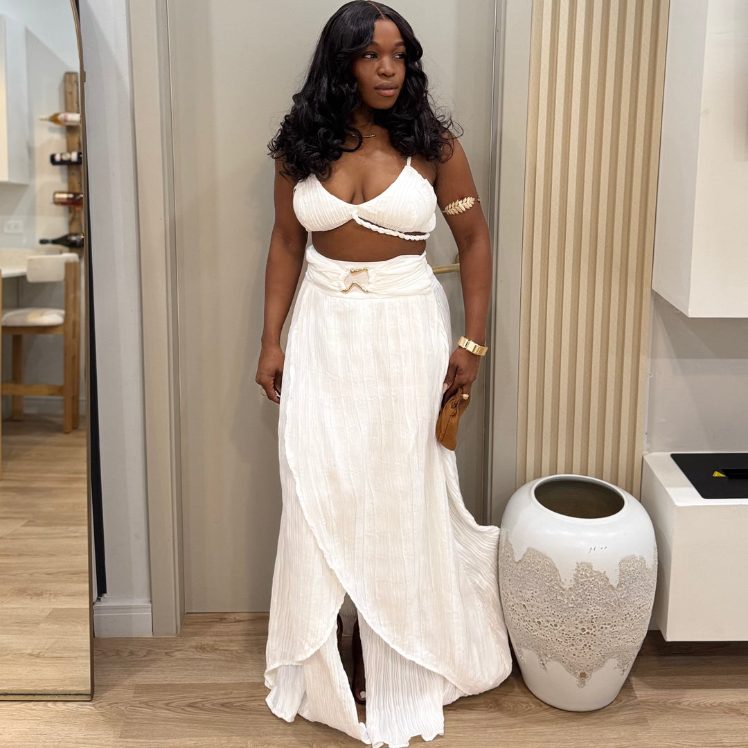 Summer shores maxi skirt set