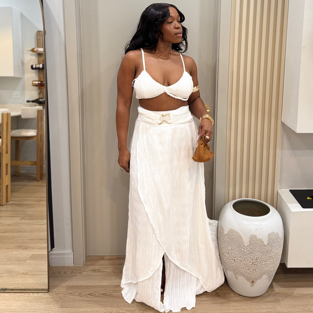 Summer shores maxi skirt set