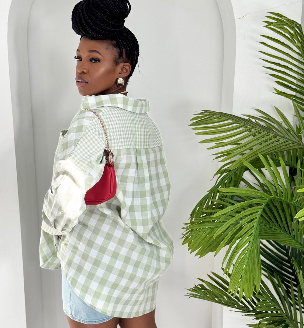 Cool Edge Plaid top
