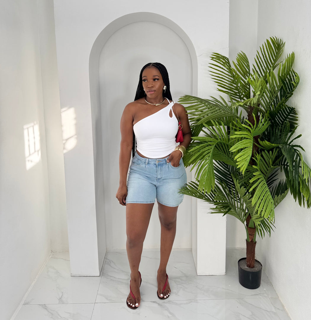 Street Chic denim Bermuda shorts