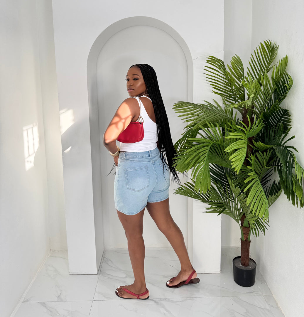 Street Chic denim Bermuda shorts