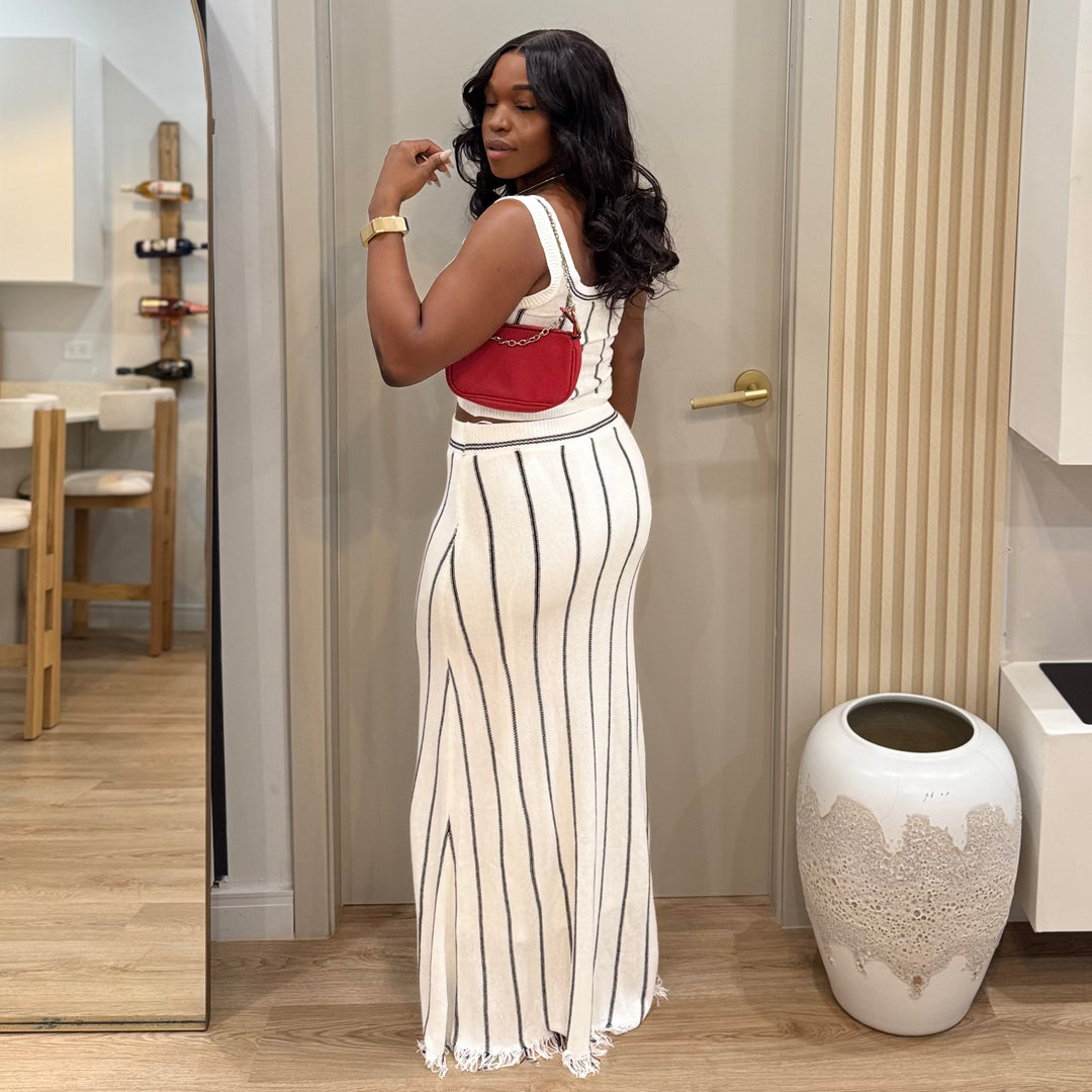 Rose' picnic 2 piece skirt set