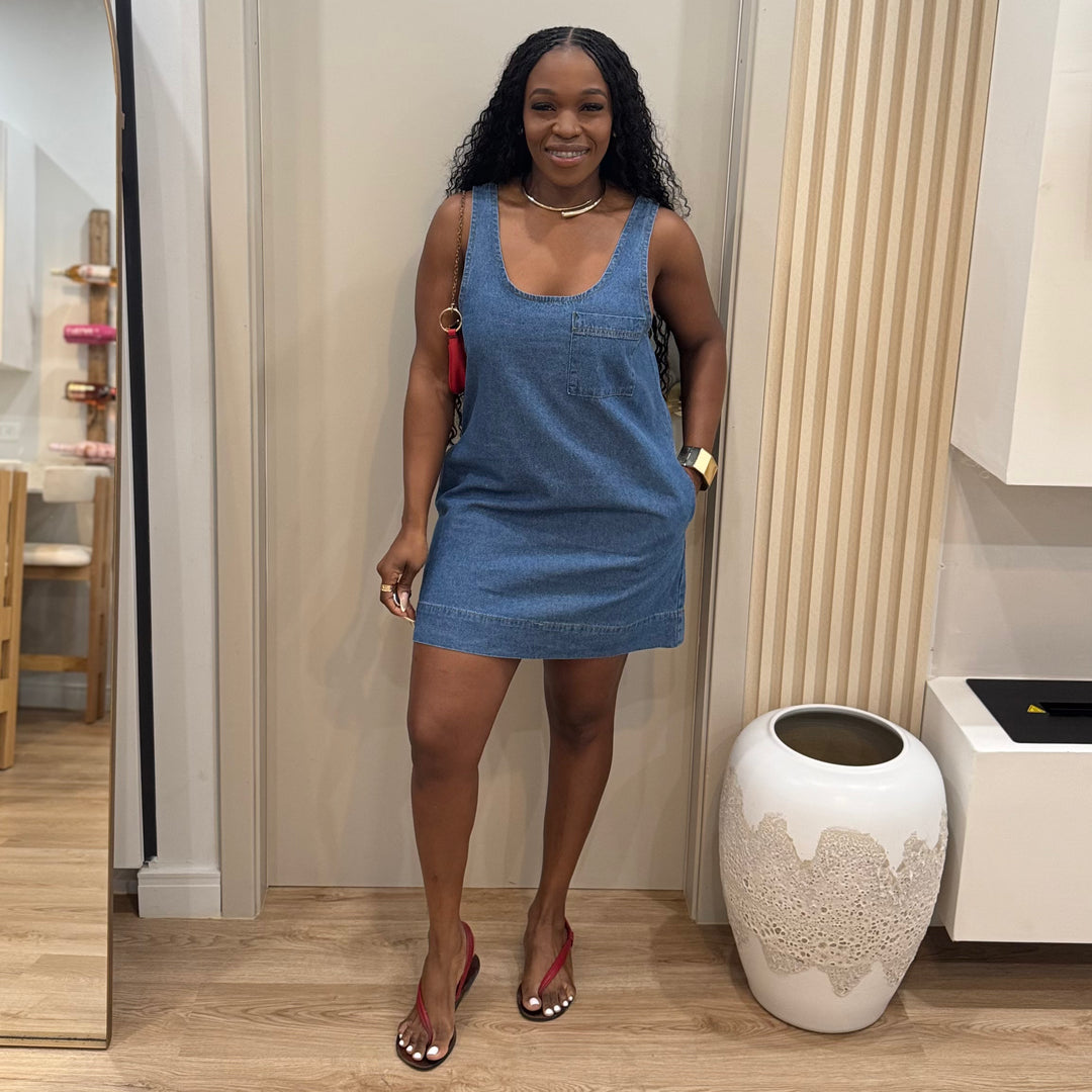 Blue Belle denim dress