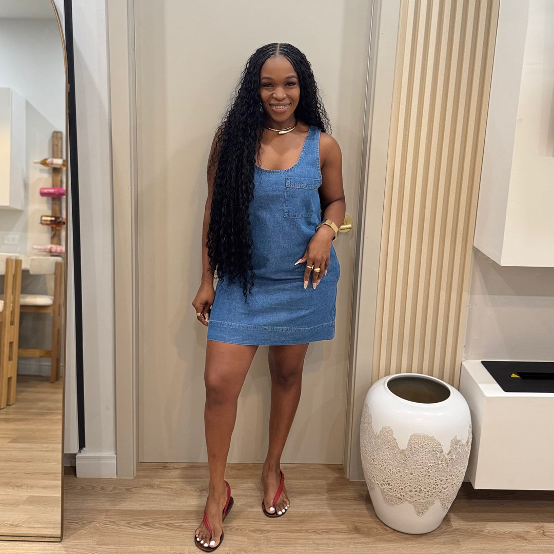 Blue Belle denim dress