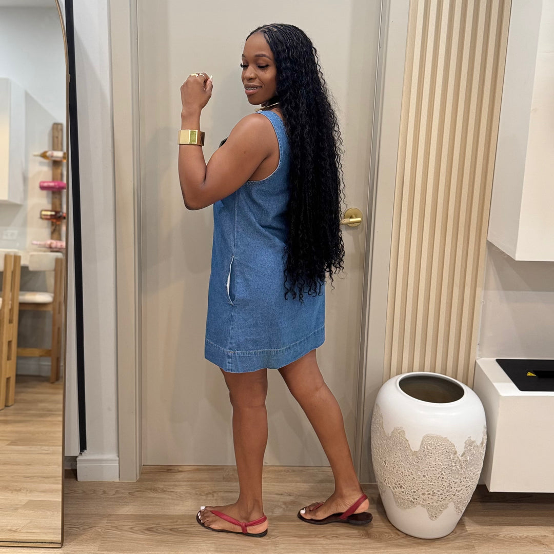 Blue Belle denim dress