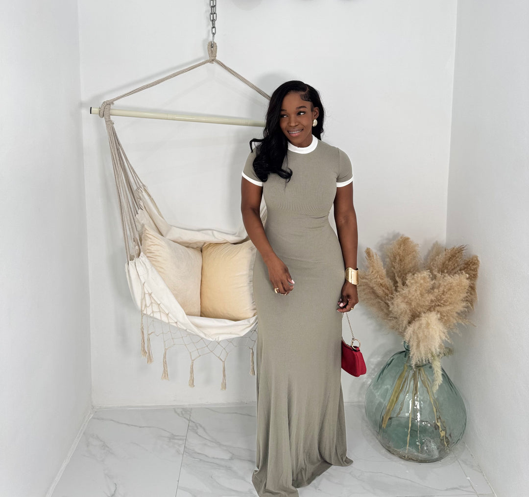 Romi ribbed maxi dress