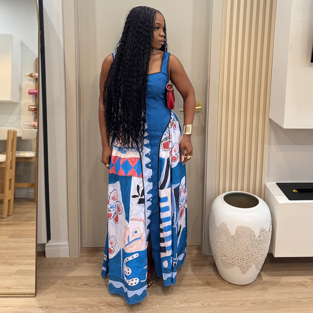 Malibu printed Maxi dress